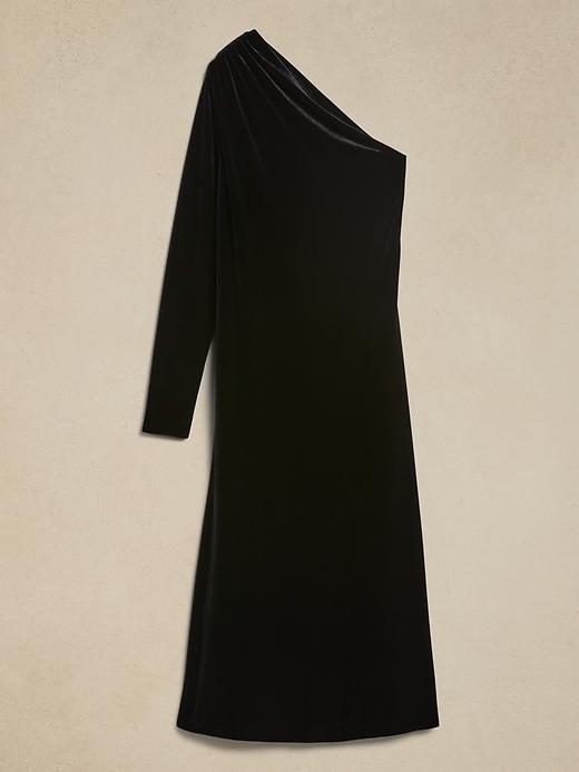 Blaire Velvet One-Shoulder Dress Product Image