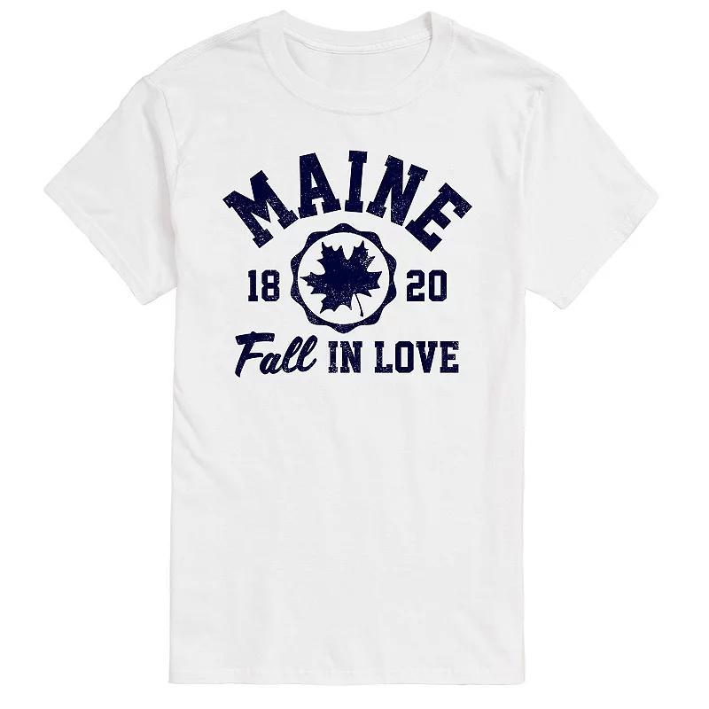 Big & Tall Maine Fall In Love Graphic Tee., Mens Product Image