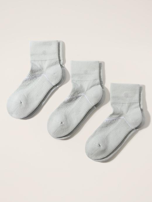 Athleta Everyday Quarter Crew Sock 3-Pack Product Image