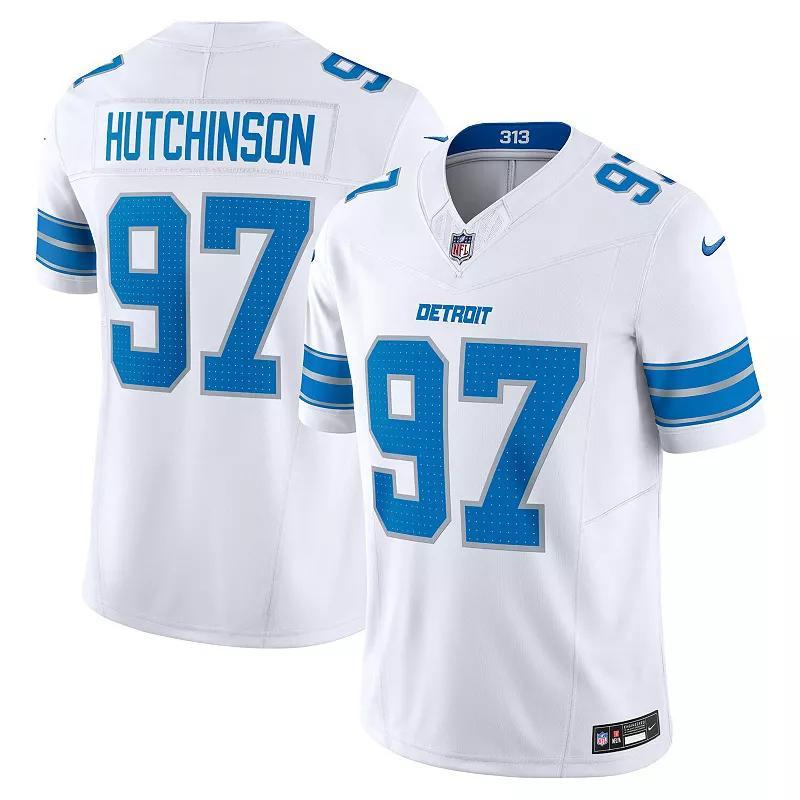 Nike Mens Aidan Hutchinson White Detroit Lions Vapor F.u.s.e. Limited Jersey - White Product Image