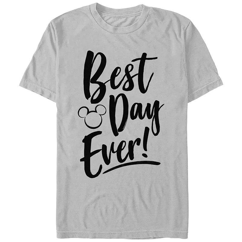 Disneys Mens Best Day Every Mickey Head Silhouette Tee Product Image