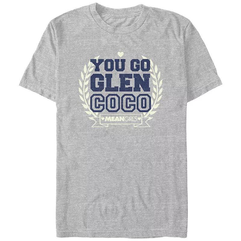 Mens Mean Girls You Go Glen Coco Graphic Tee Athletic Grey Product Image