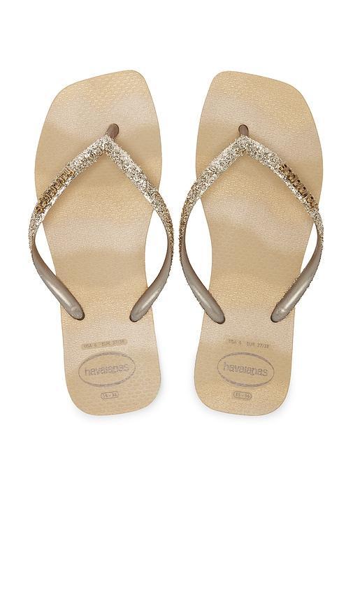 Slim Square Glitter Party Sandal Product Image