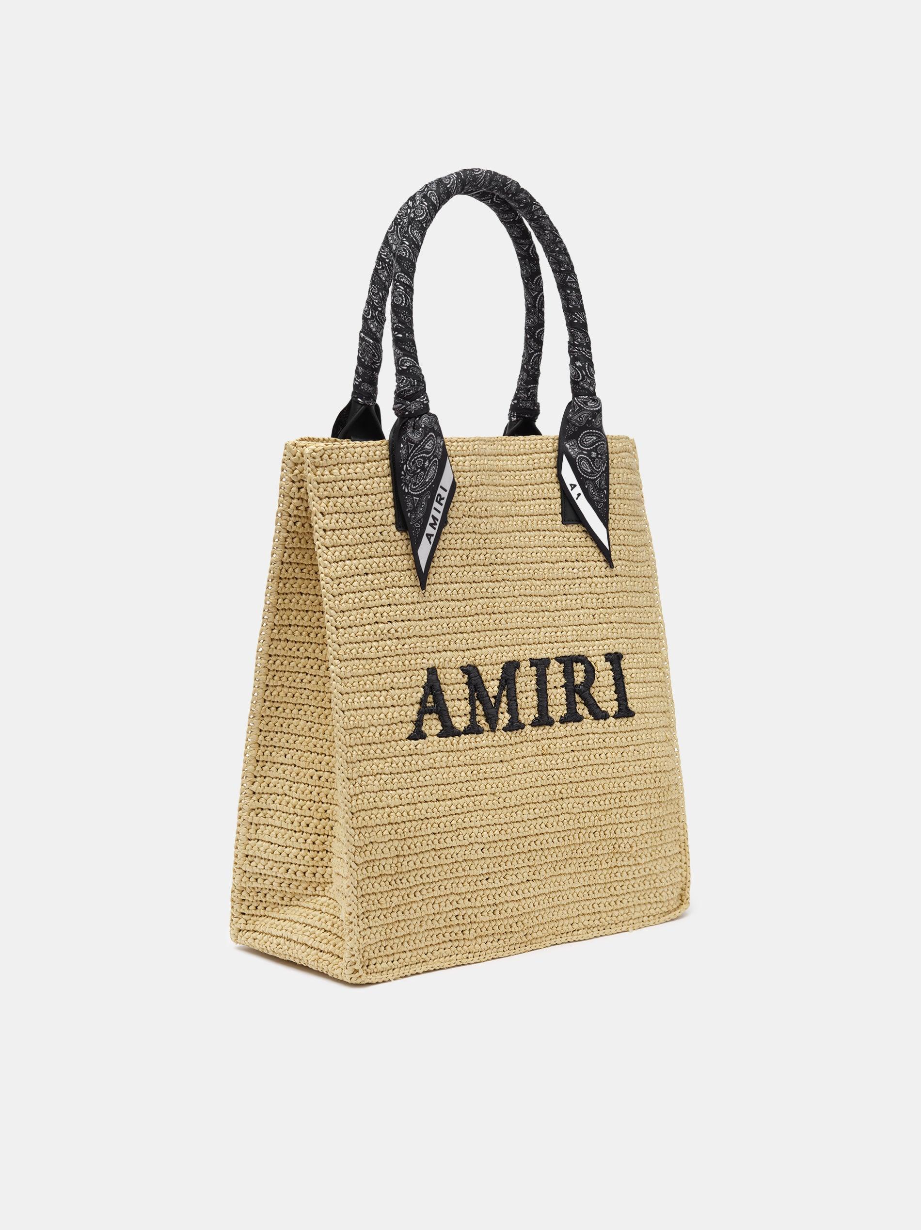 AMIRI RAFFIA TOTE - Black Male Product Image