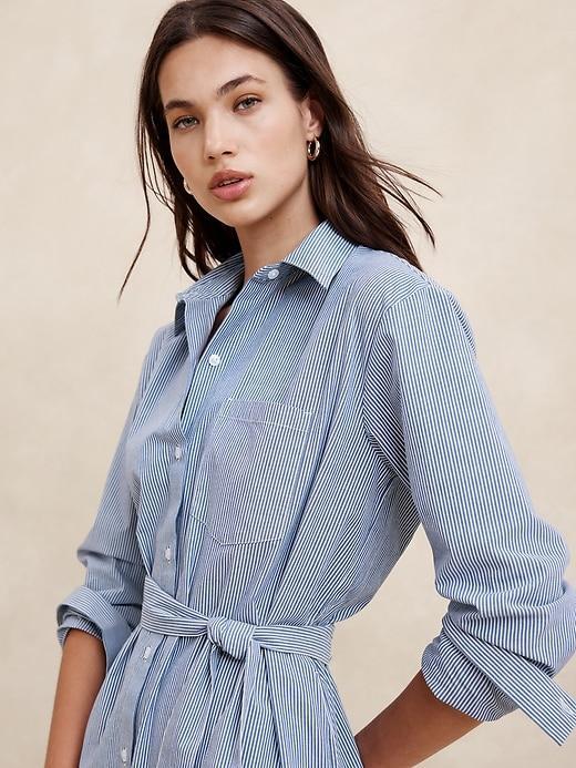 Poplin Maxi Shirtdress Product Image