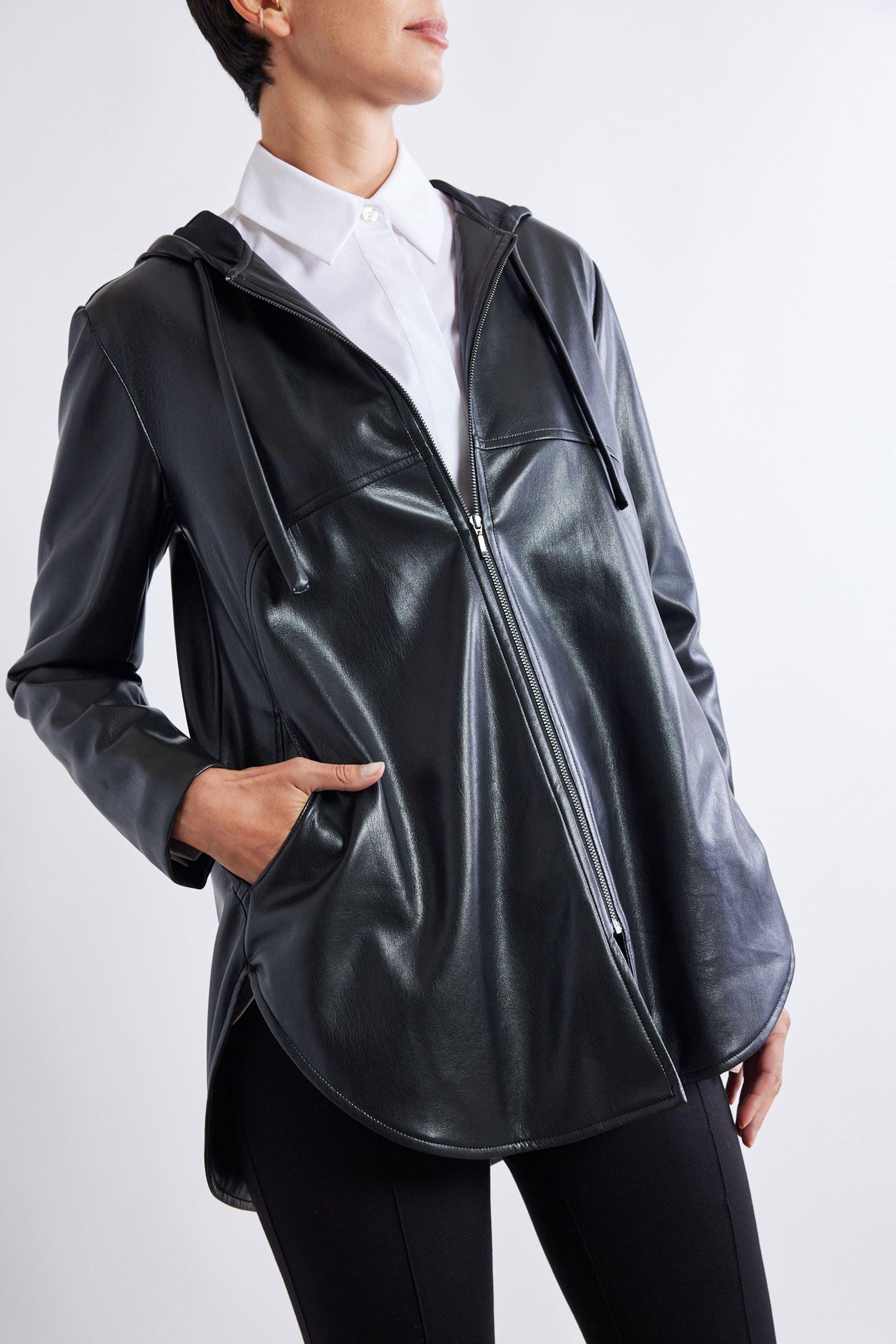 Vegan Leather Not Too Oversized Jacket Product Image