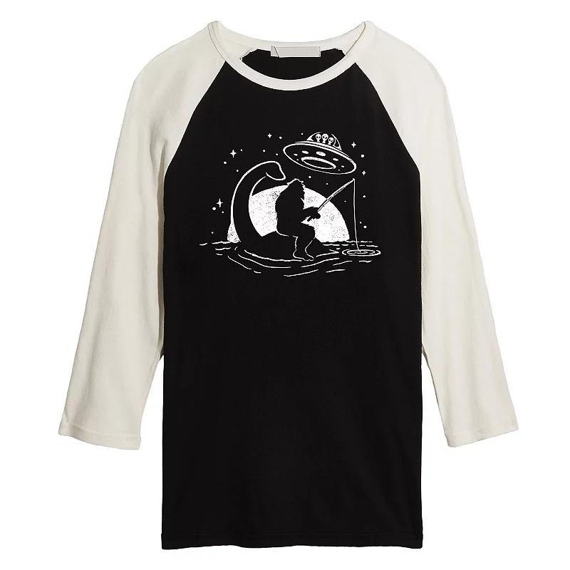 Mens Sasquatch Nessy UFO Raglan Tee Product Image