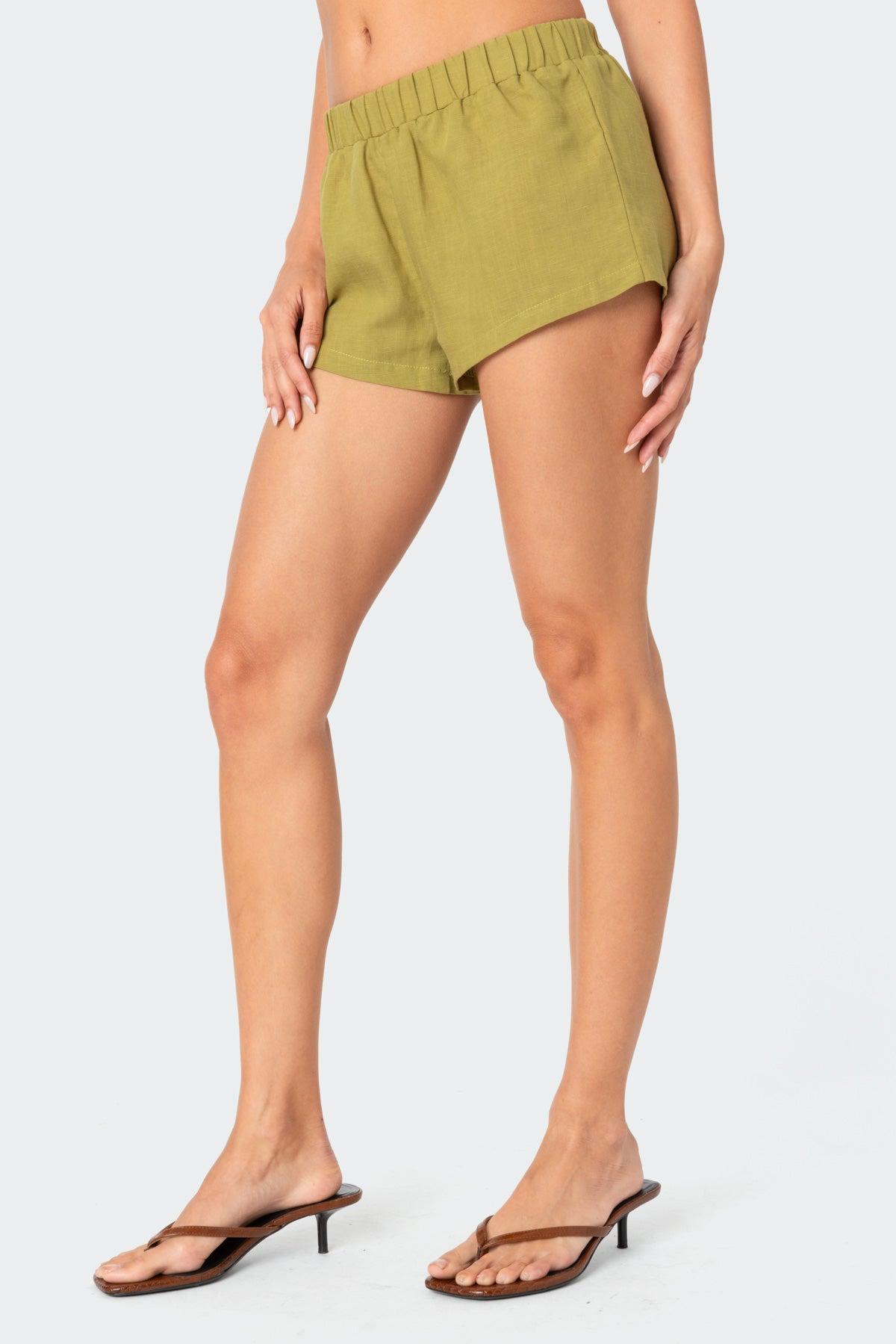 Arden Linen Look Shorts Product Image