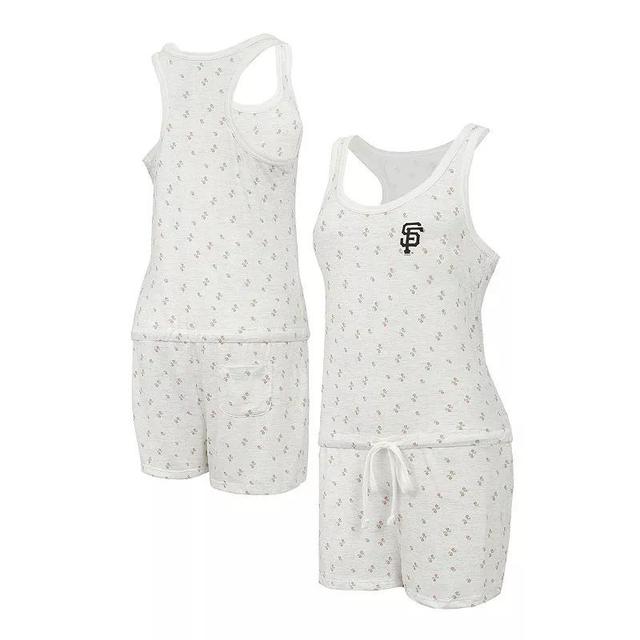 Womens Concepts Sport Cream San Diego Padres Gardner Hacci Knit Romper Product Image