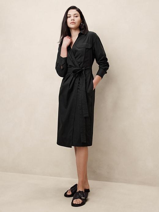 Poplin Midi Shirtdress Product Image