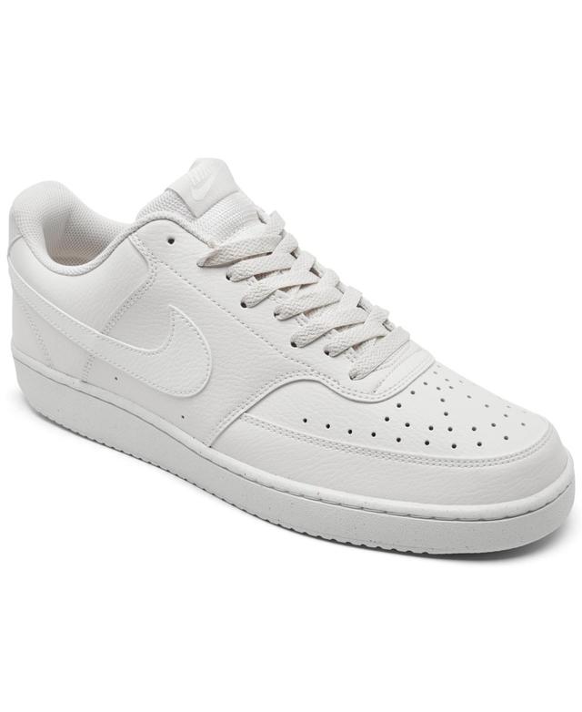 Nike Mens Court Vision Low Next Nature Casual Sneakers from Finish Line - White Product Image