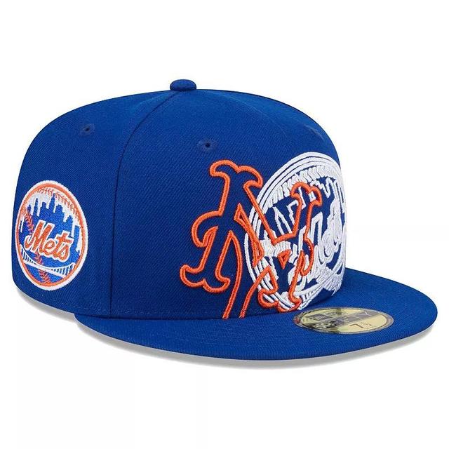 Mens New Era Royal New York Mets Game Day Overlap 59FIFTY Fitted Hat Product Image