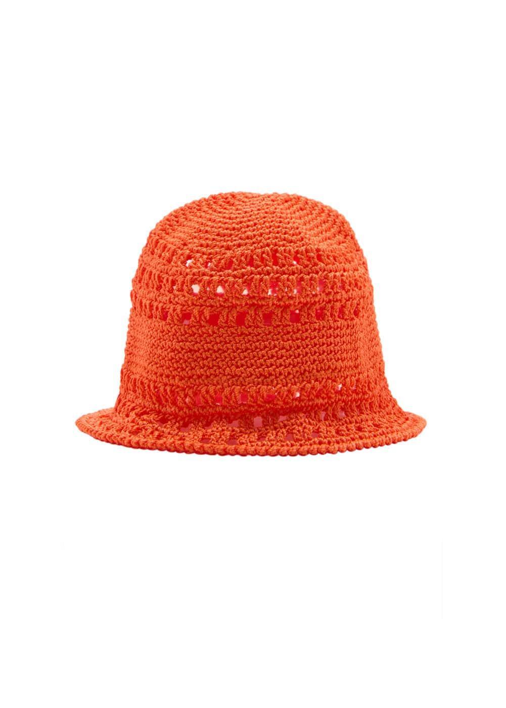 MANGO - Crochet bucket hat - One size - Women Product Image