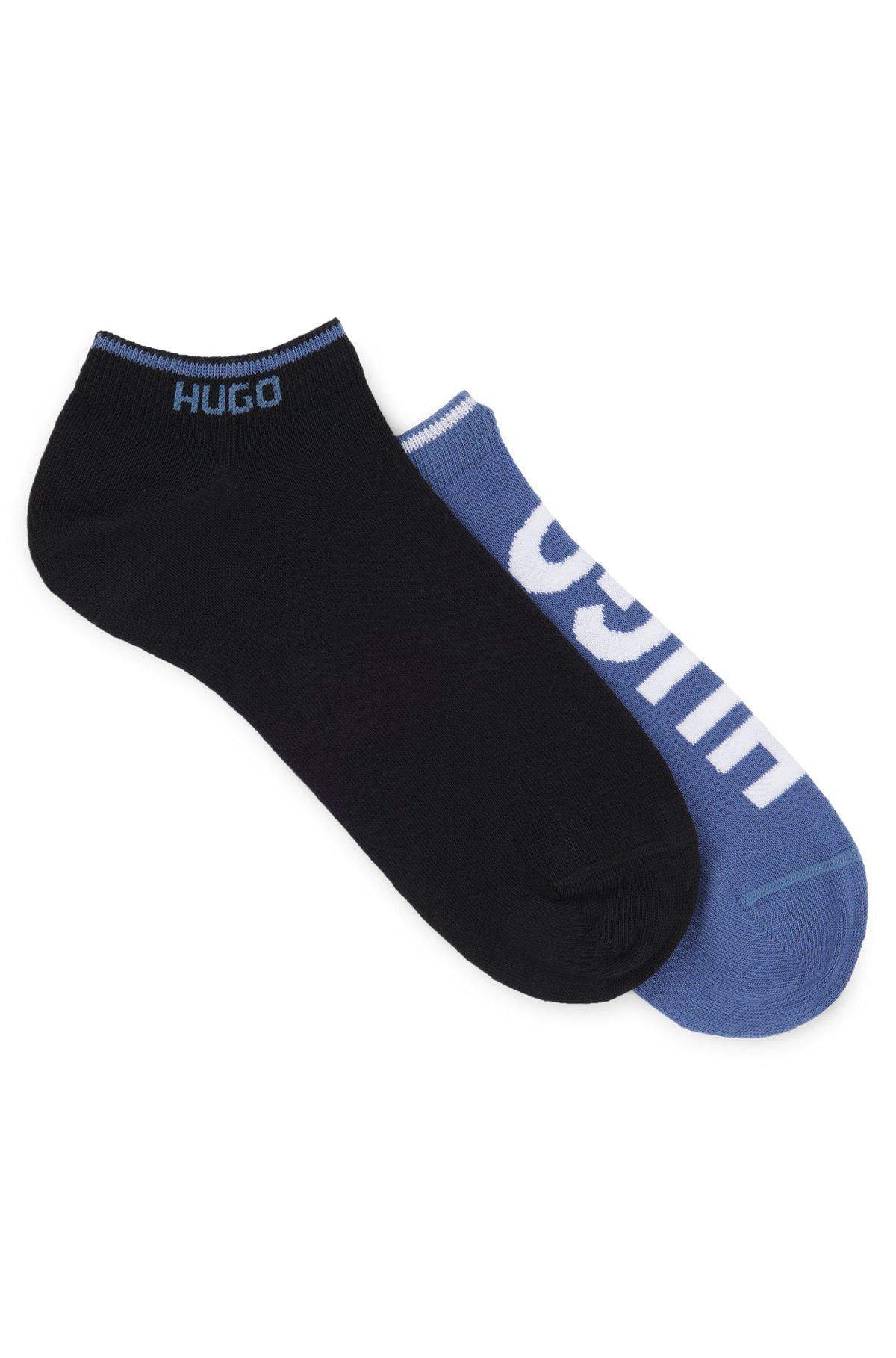 Two-pack of ankle socks with logos Product Image