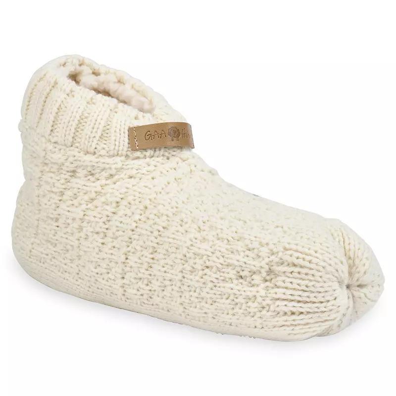 Womens GaaHuu Textured Knit Bootie Slippers product image