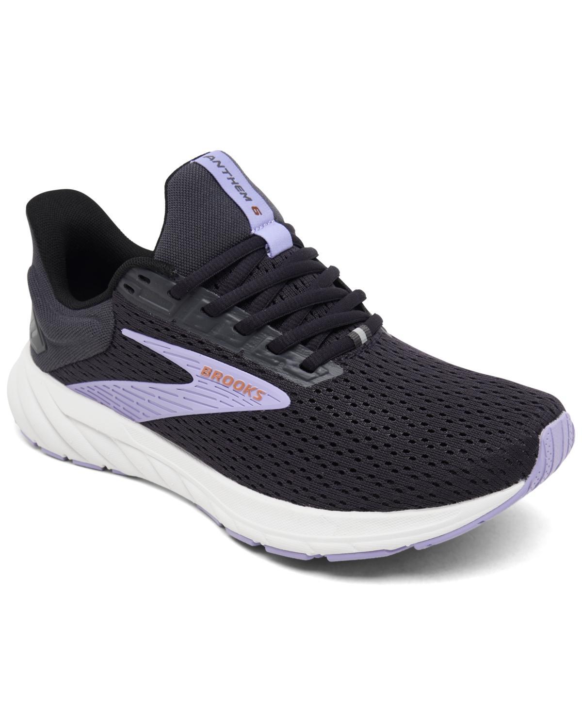 Brooks Womens Anthem 6 Running Sneakers from Finish Line - Ebony Product Image