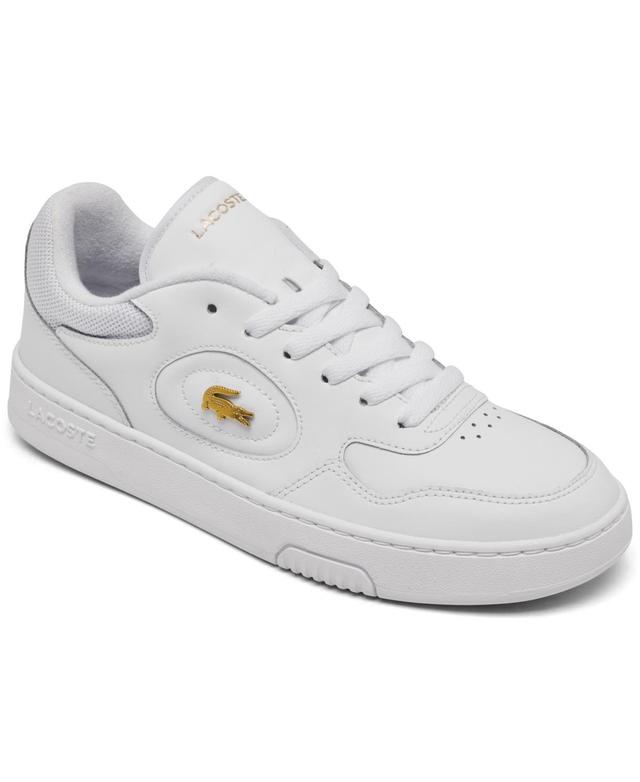 Lacoste Womens Lineset Leather Casual Sneakers from Finish Line - White Product Image