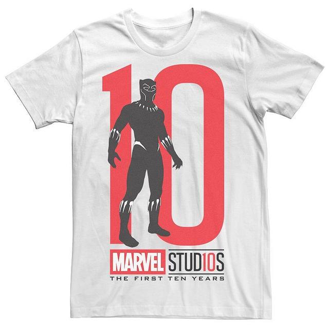 Mens Marvel Studios Black Panther 10 Graphic Tee White Product Image