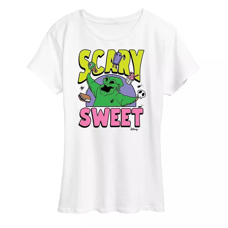 Disneys Nightmare Before Christmas Oogie Boogie Womens Scary Sweet Graphic Tee Product Image