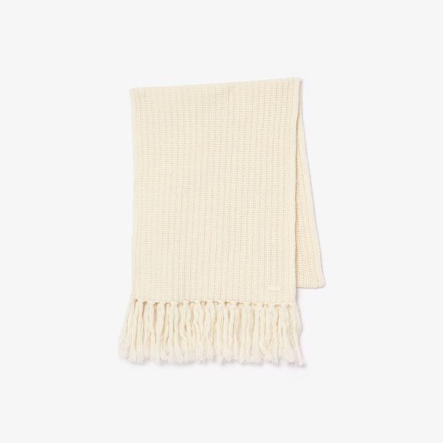 Wide Fringed Wool Scarf Product Image