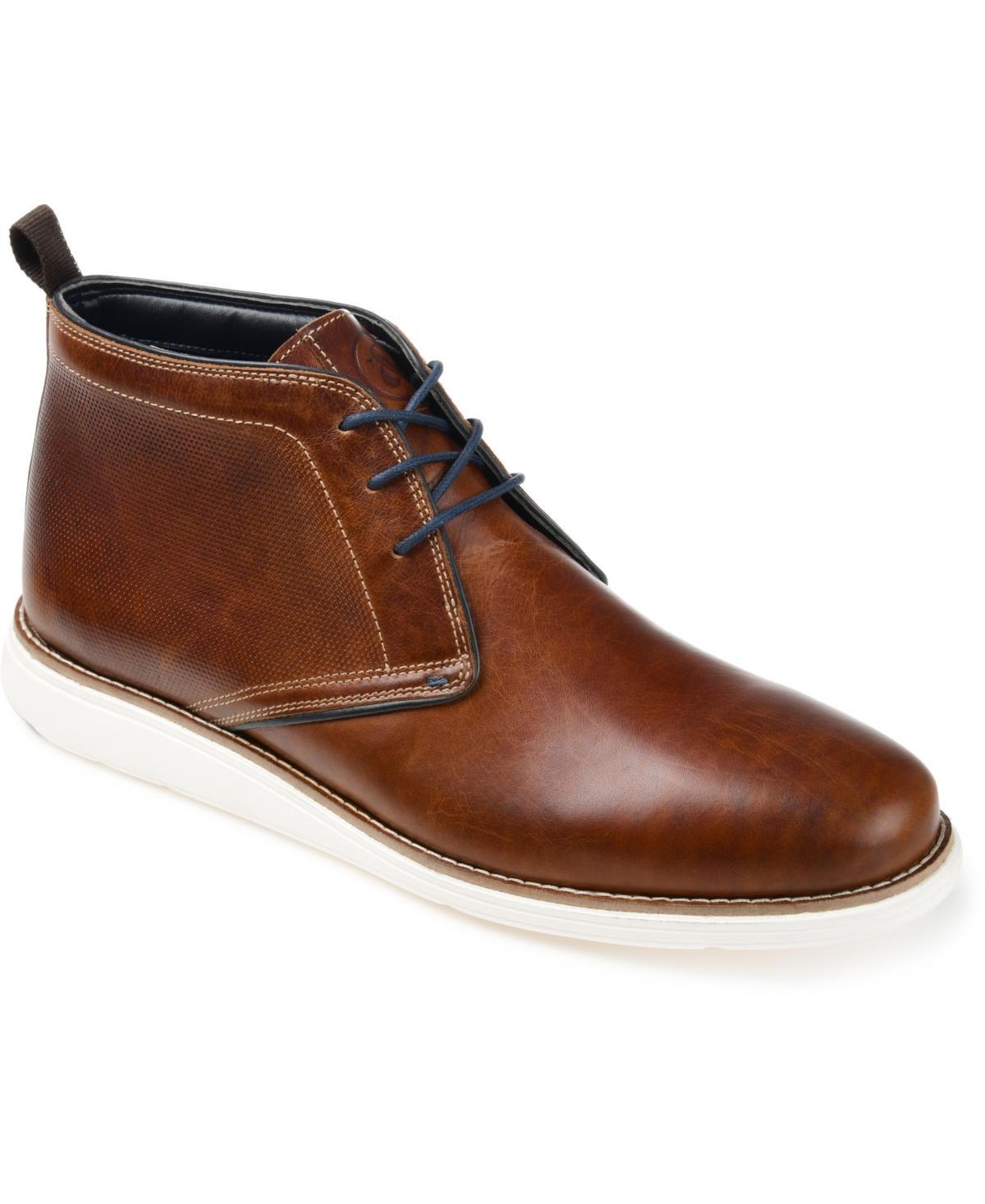 Thomas & Vine Cutler Mens Leather Chukka Boots Brown Product Image