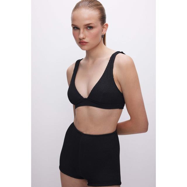 Womens Always Fits Support Bikini Top | Black, Size Large | Good American by Khlo Kardashian Product Image