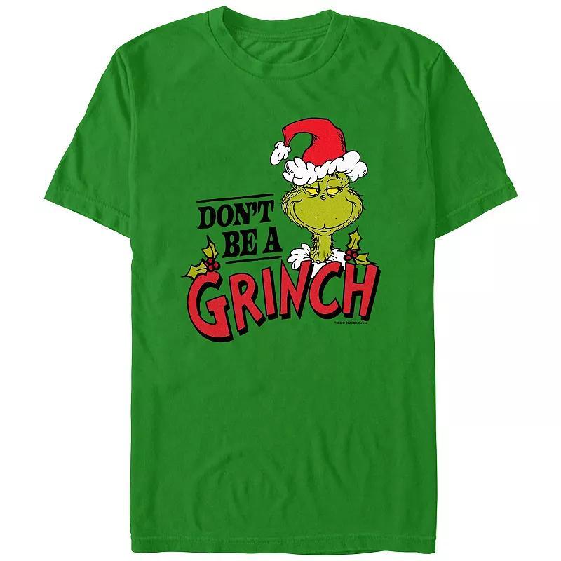 Big & Tall Dr. Seuss Dont Be A Grinch Graphic Tee, Mens Product Image