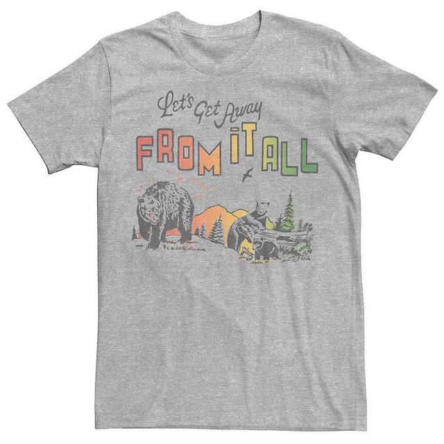 Mens Lets Get Away From It All Tee Athletic Grey Product Image