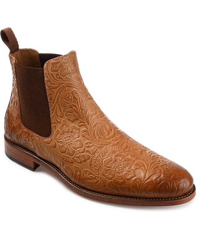 Taft Mens Jude Floral Embossed Leather Chelsea Boots Product Image