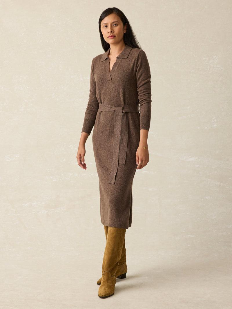 Jackson Sweater Dress - Mocha Heather Product Image