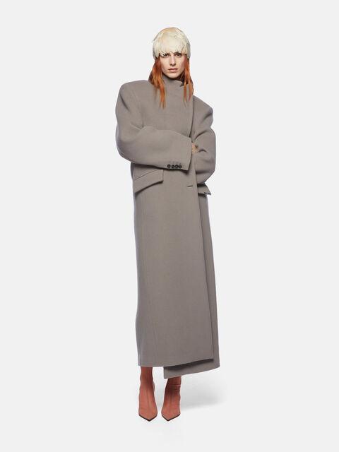 Grey long coat Product Image