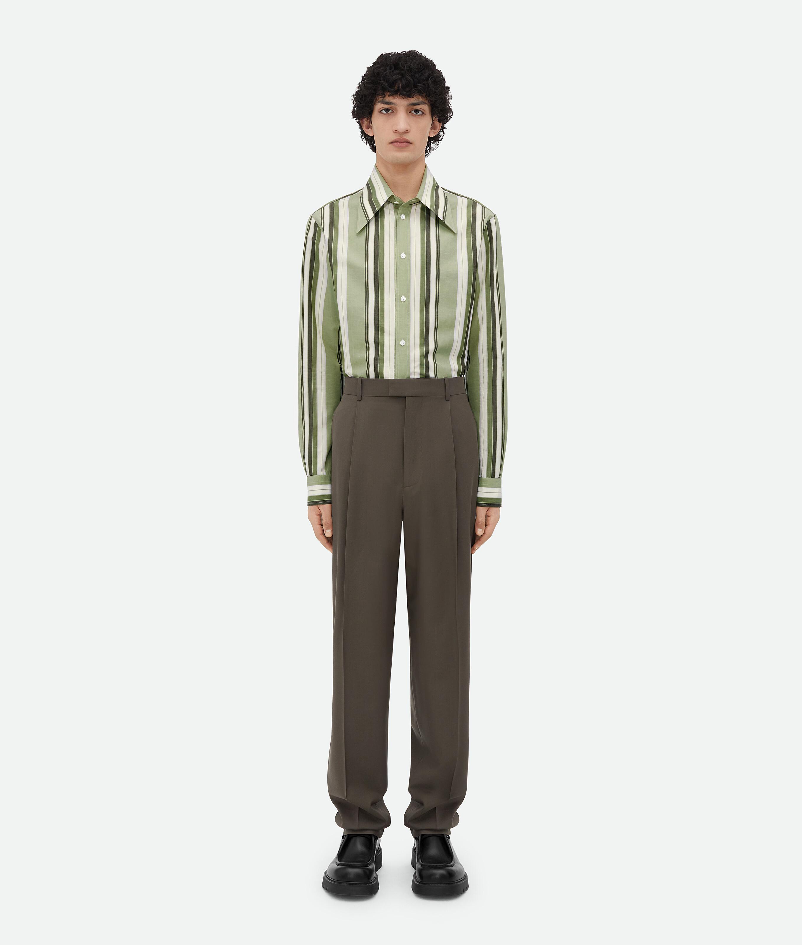 Light Wool Twill Trousers Product Image