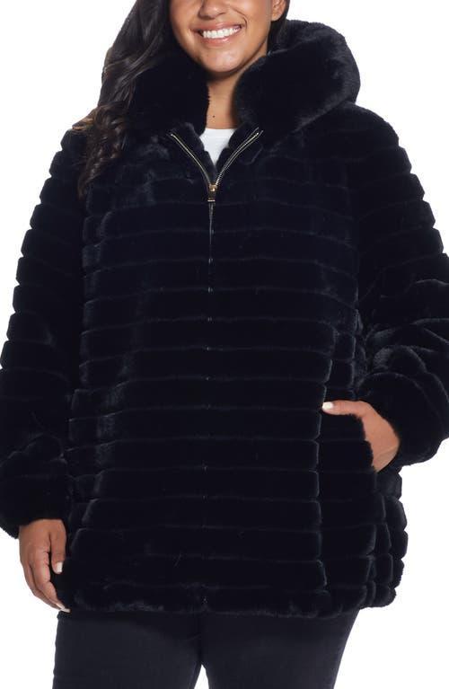 Gallery Hooded Faux Fur Jacket Product Image