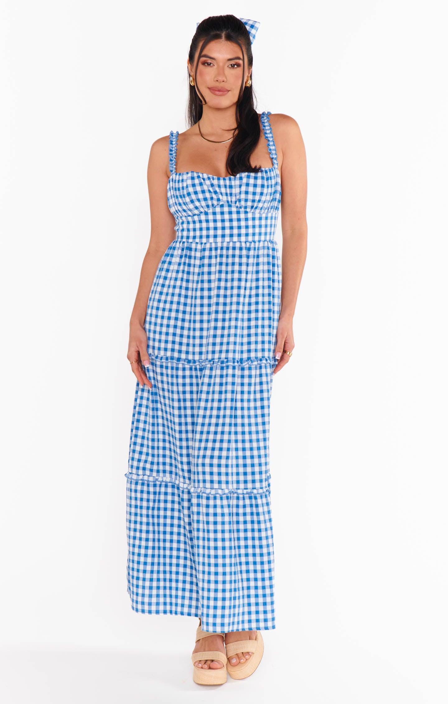 Rosie Dress ~ Blue Bounty Gingham Product Image