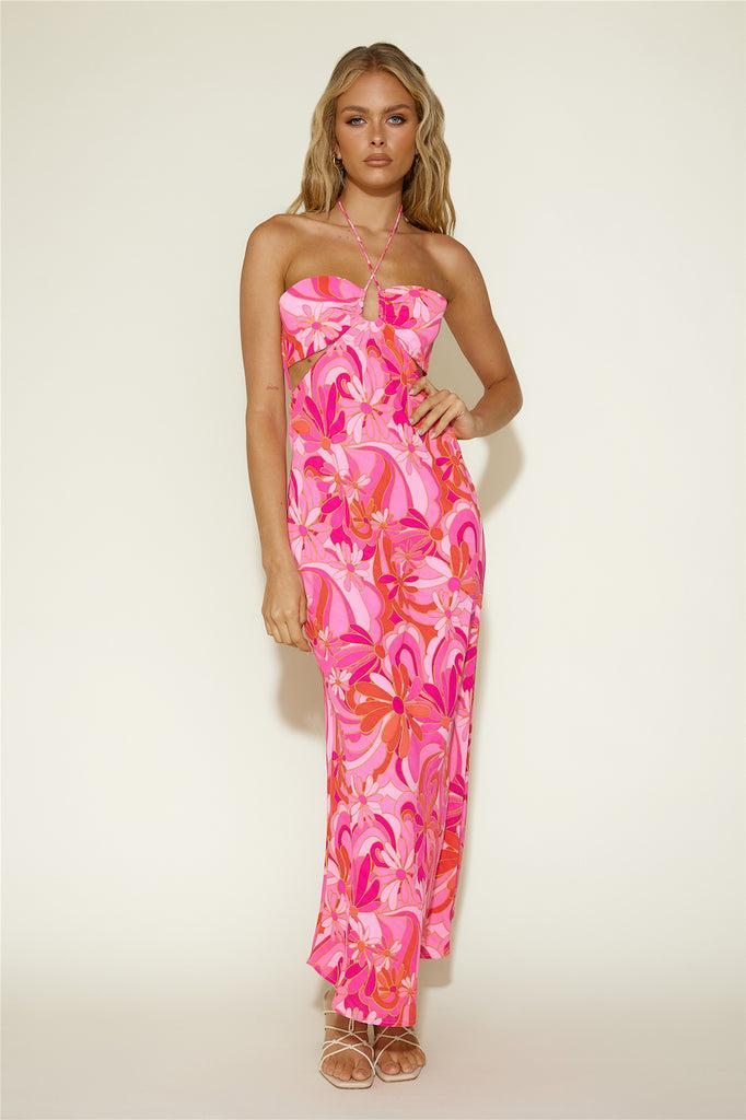 Summer Getaway Maxi Dress Pink product image