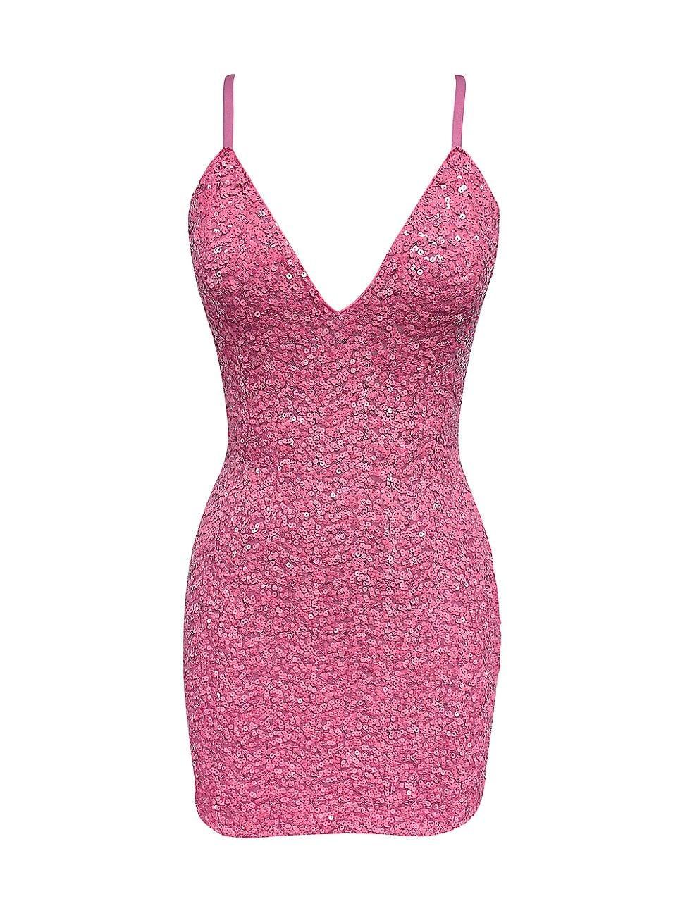 Womens Kiernan Sequin-Embellished Minidress Product Image