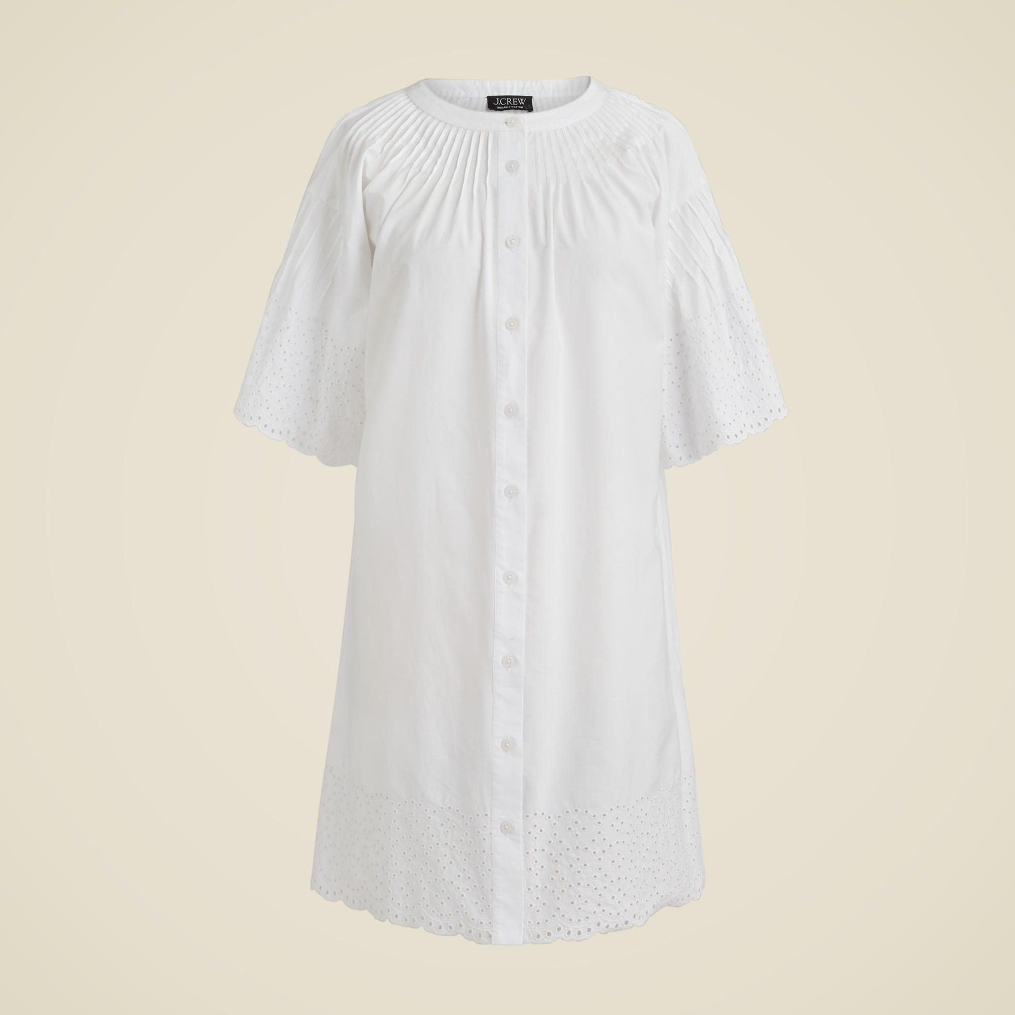 Jolie dress in eyelet cotton poplin Product Image