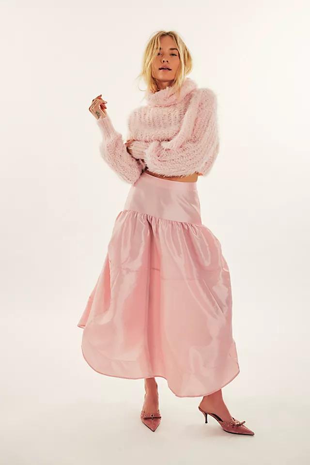 Emery Drop-Waist Midi Skirt Product Image