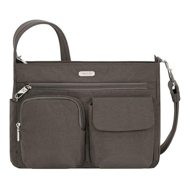 Travelon Anti-Theft Essentials Patch Pocket Crossbody Bag, Grey Product Image