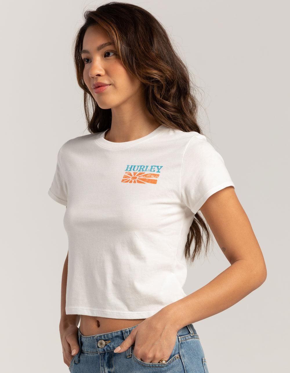 HURLEY Sunkissed Womens Crop Tee Product Image