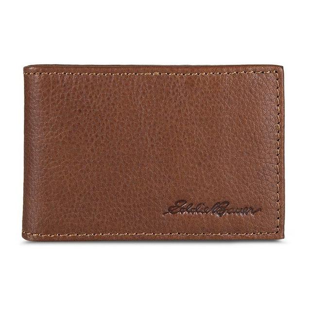 Mens Eddie Bauer Logo Leather Wallet with Money Clip Product Image