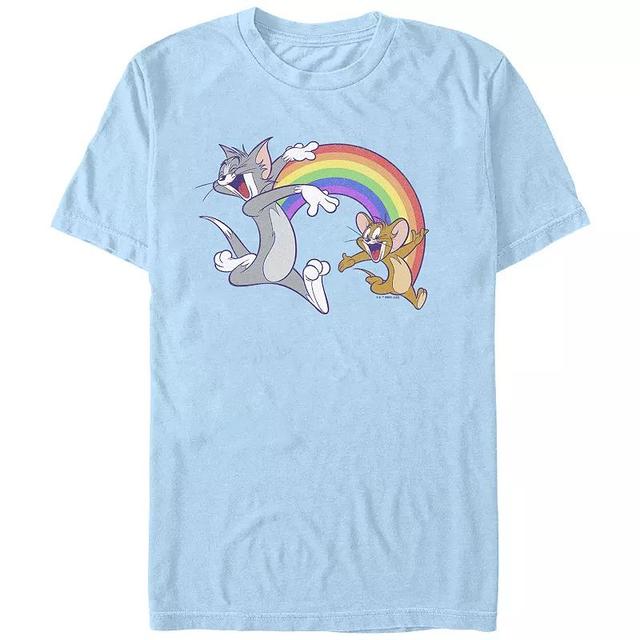 Mens Tom & Jerry Rainbow Buddies Pride Graphic Tee Product Image