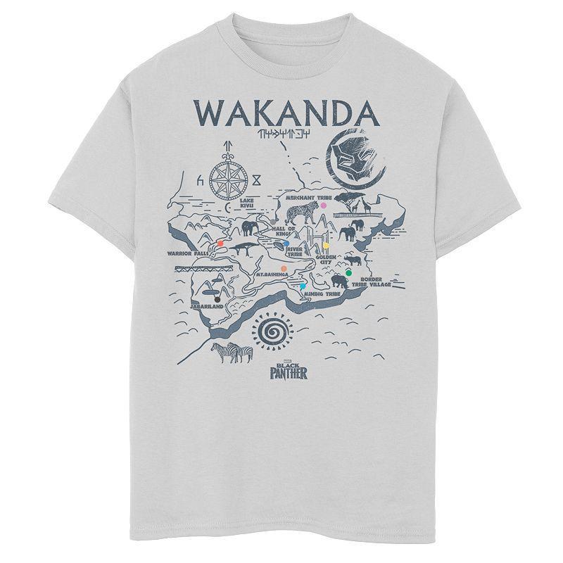 Mens Marvel Black Panther Wakanda Map Graphic Tee Product Image