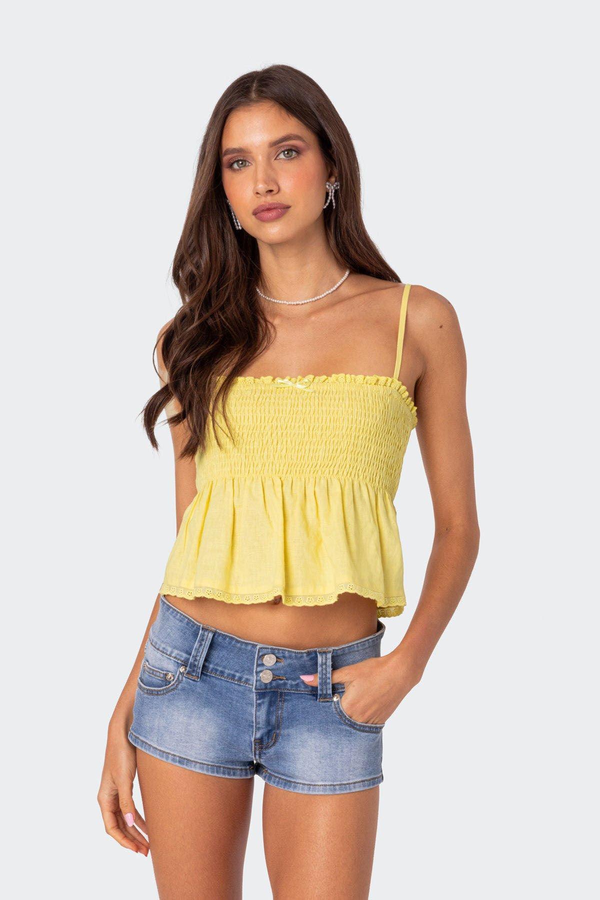 Edikted Women's Millie Scrunch Tank Top Product Image