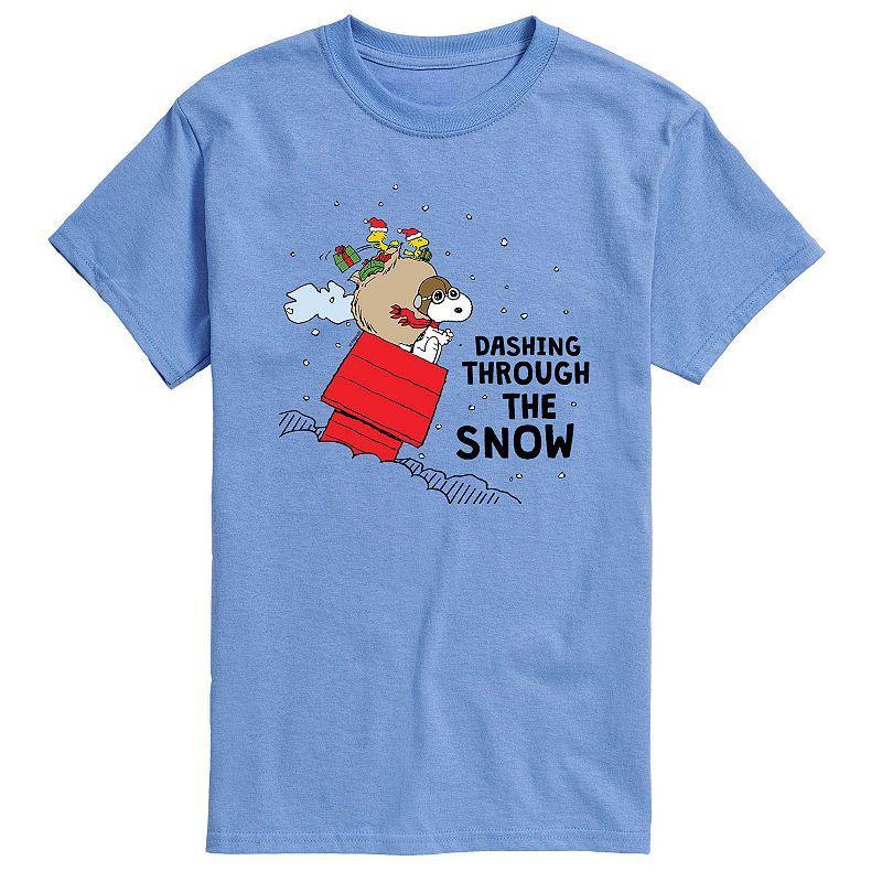 Mens Peanuts Dashing Through Snow Tee Product Image