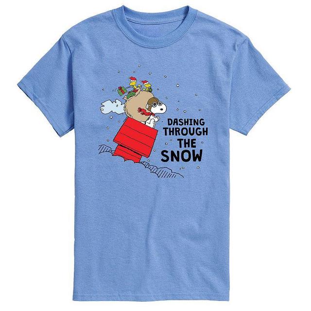 Mens Peanuts Dashing Through Snow Tee Product Image