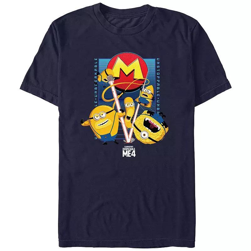 Mens Despicable Me 4 Mighty Minions Graphic Tee Blue Product Image