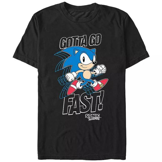 Mens Sonic The Hedgehog Gotta Go Fast Graphic Tee Product Image