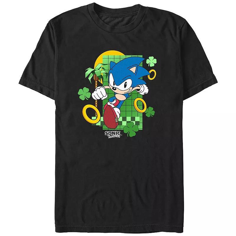 Mens Sonic The Hedgehog Running Rings Graphic Tee Product Image