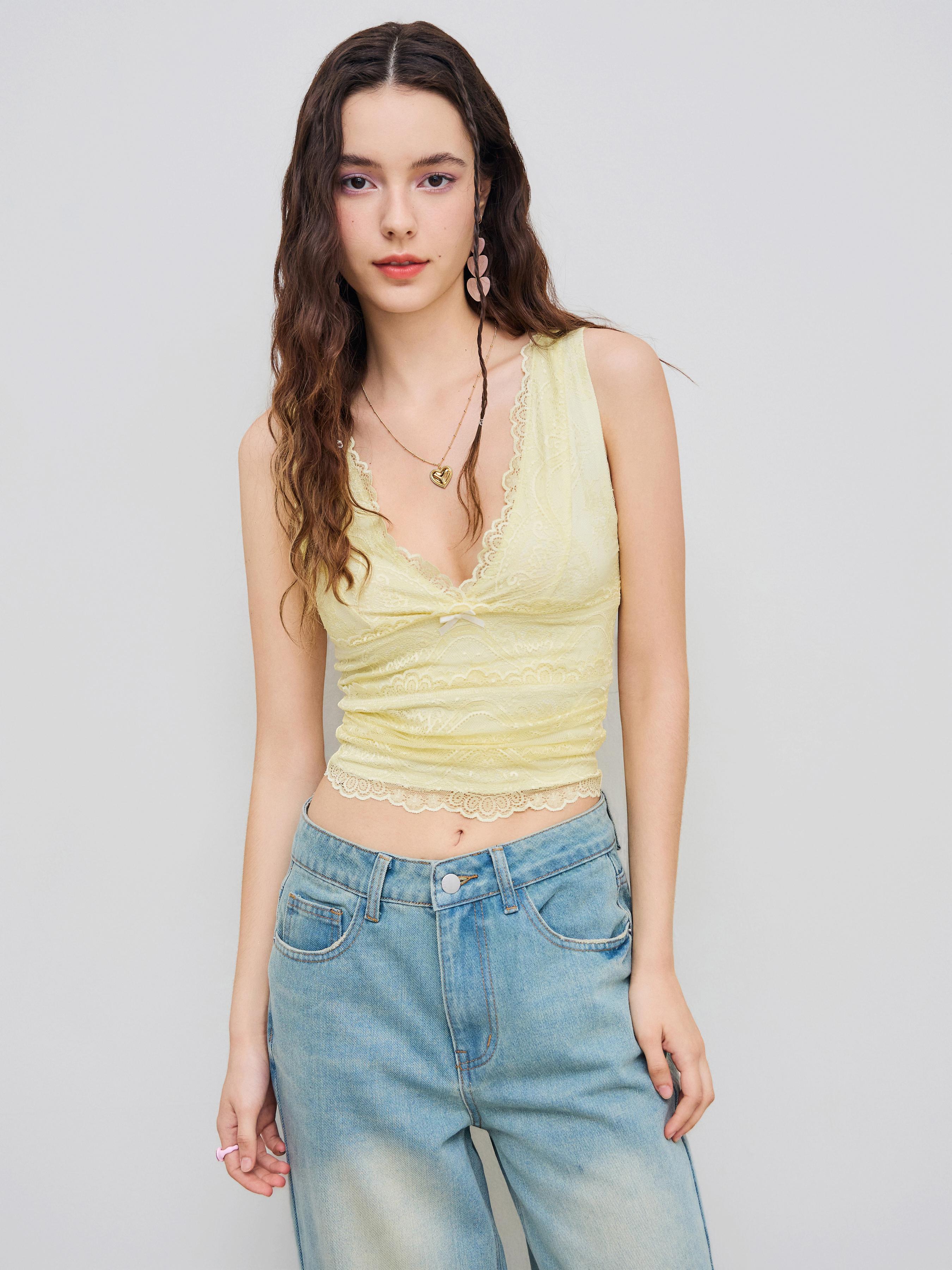 Lace Crop Tank Top product image